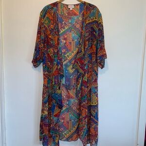LuLaRoe Shirley Kimono Southwestern Aztec